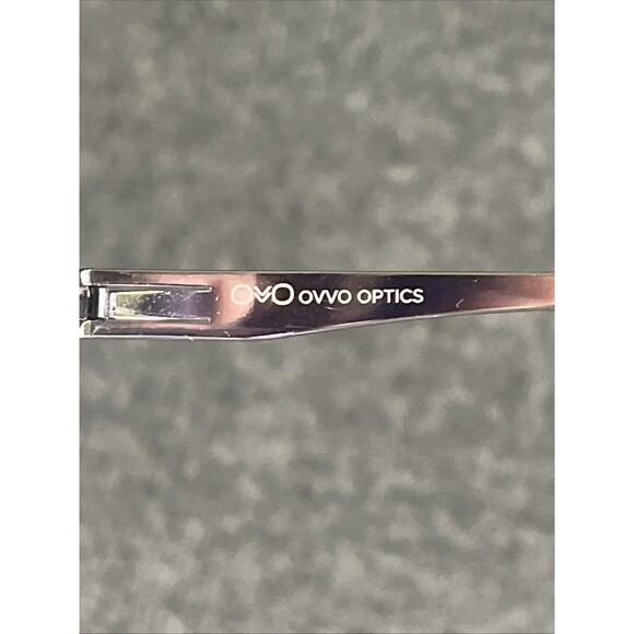 Ovvo Optics Eyeglasses Silver Titanium Rectangle 3708 - Picture 5 of 6